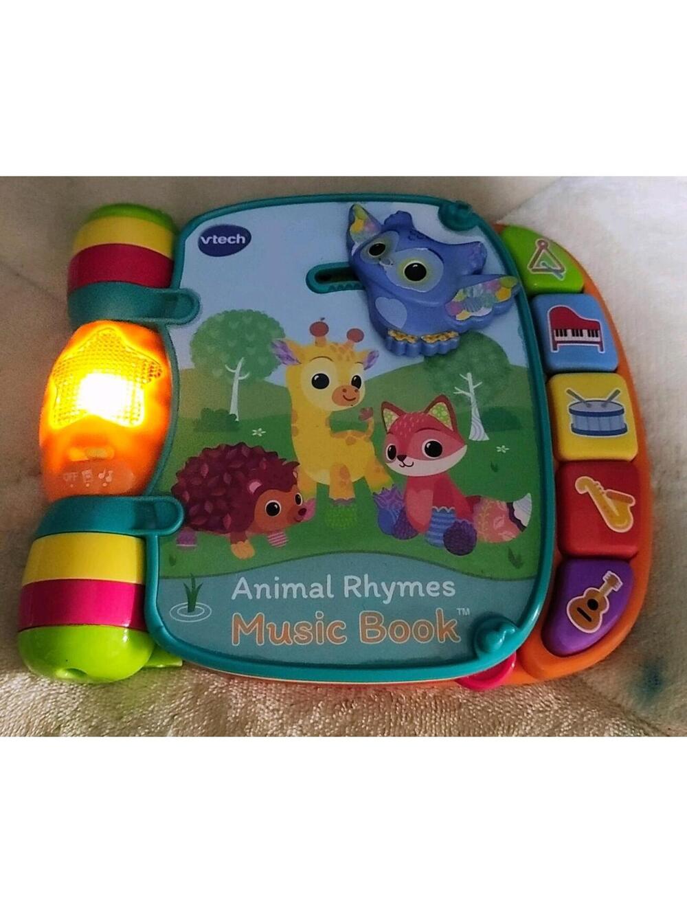 VTech Animal Rhymes Music Book with Interactive Pages Works